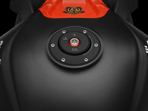 Rizoma Fuel Tank Locking Cap - Gas Black/red Apr - TF085B