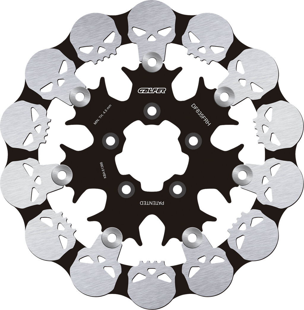 GALFER Skull Brake Rotor - Brake Rotor / Floating / Front 1710-4233