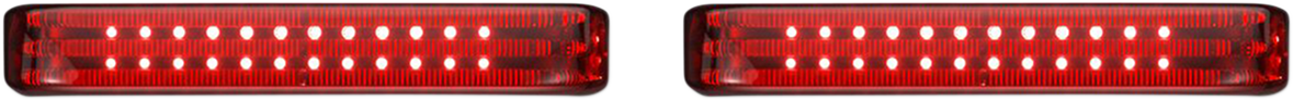 CUSTOM DYNAMICS Saddlebag LED Lights - Sequential / Chrome/Red 2040-2585