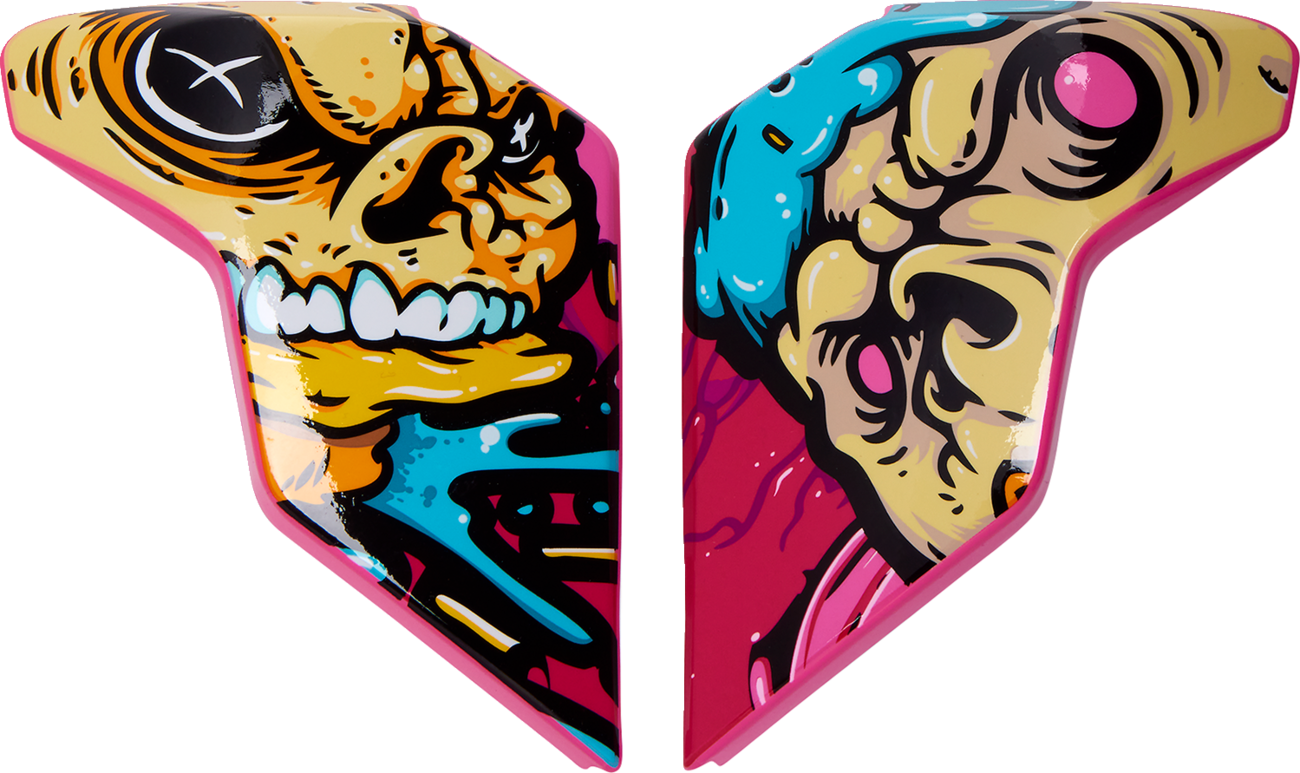 ICON Airflite™ Helmet Side Plates — Snack Attack - Airflite™ Side Plates / Snack Attack / Pink 0133-1499