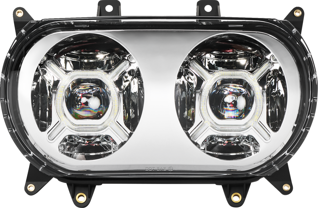 CUSTOM DYNAMICS LED Headlight - Chrome / FLTR 2001-2604