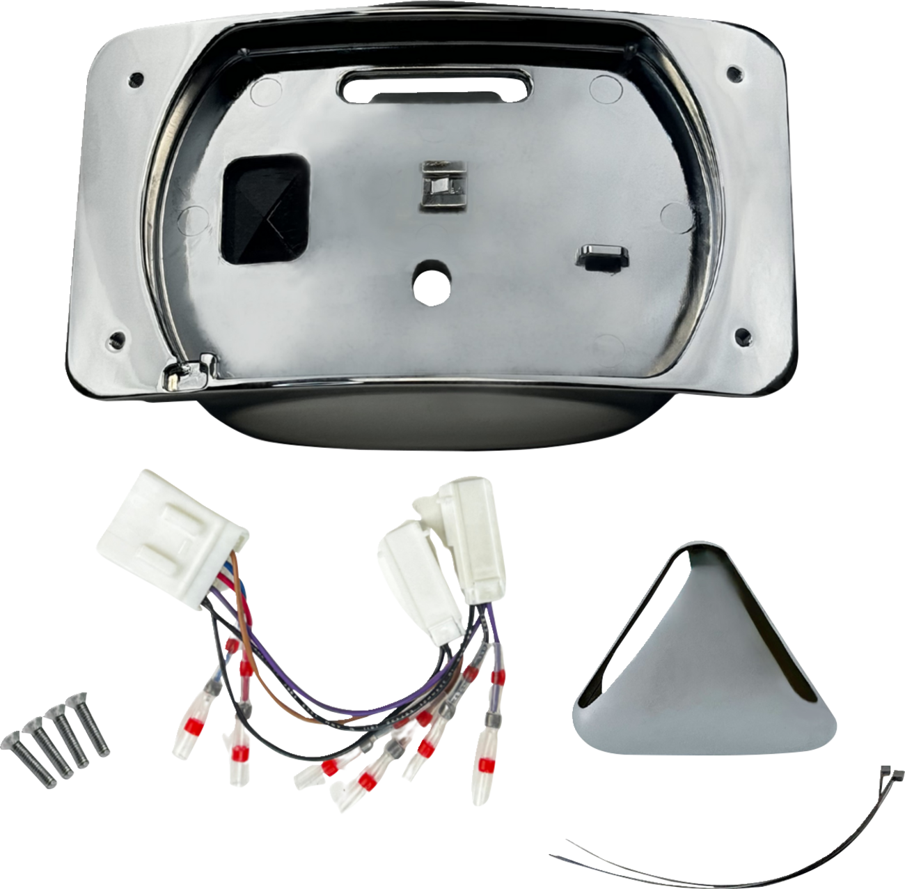 CUSTOM DYNAMICS Taillight Eliminator/License Plate Mount - Chrome 2030-2354