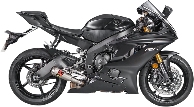 AKRAPOVIC Slip-On Line Muffler - Titanium S-Y6SO10-AHBT - Yamaha R6 2006-2026