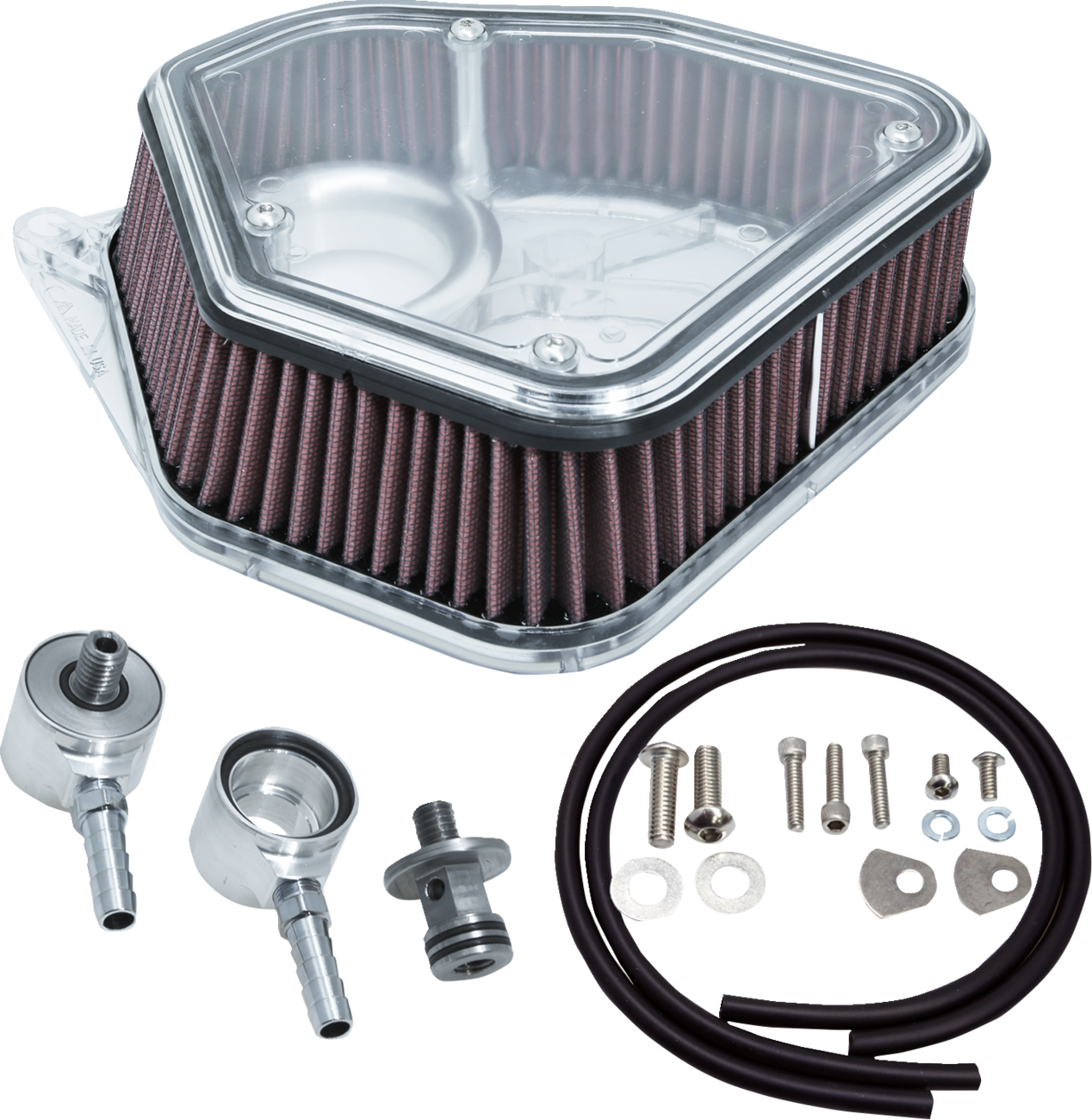 ALLOY ART Boom Box Air Cleaner Kit - Clear Cover 1010-3171