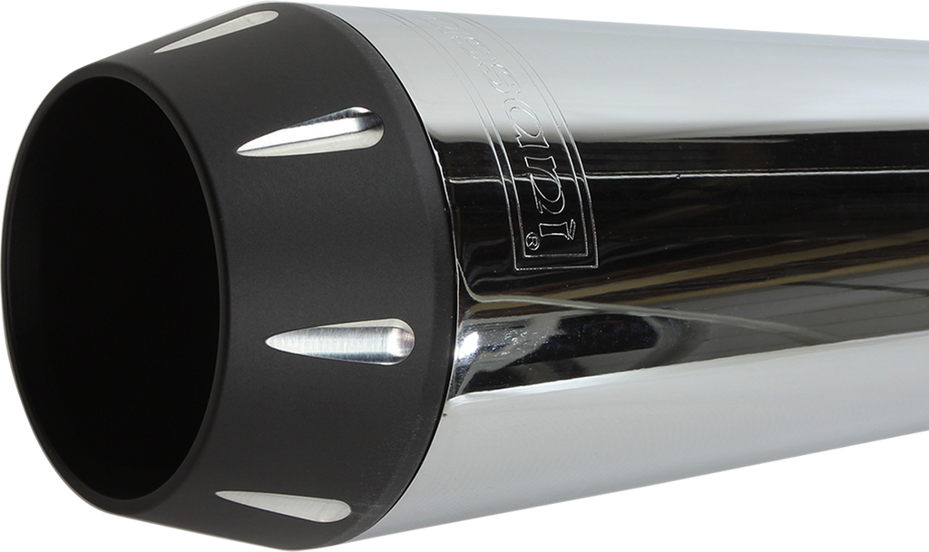 2:1 Exhaust - Chrome - Megaphone - Long - '91-'05 FXD