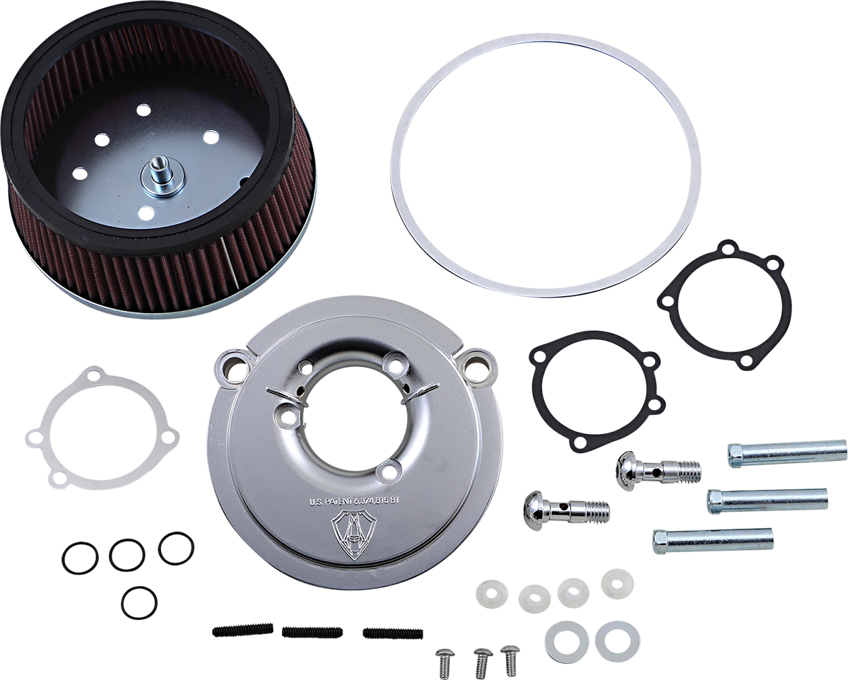 ARLEN NESS Big Sucker Air Cleaner Kit - Chrome / Stage I 1010-2063