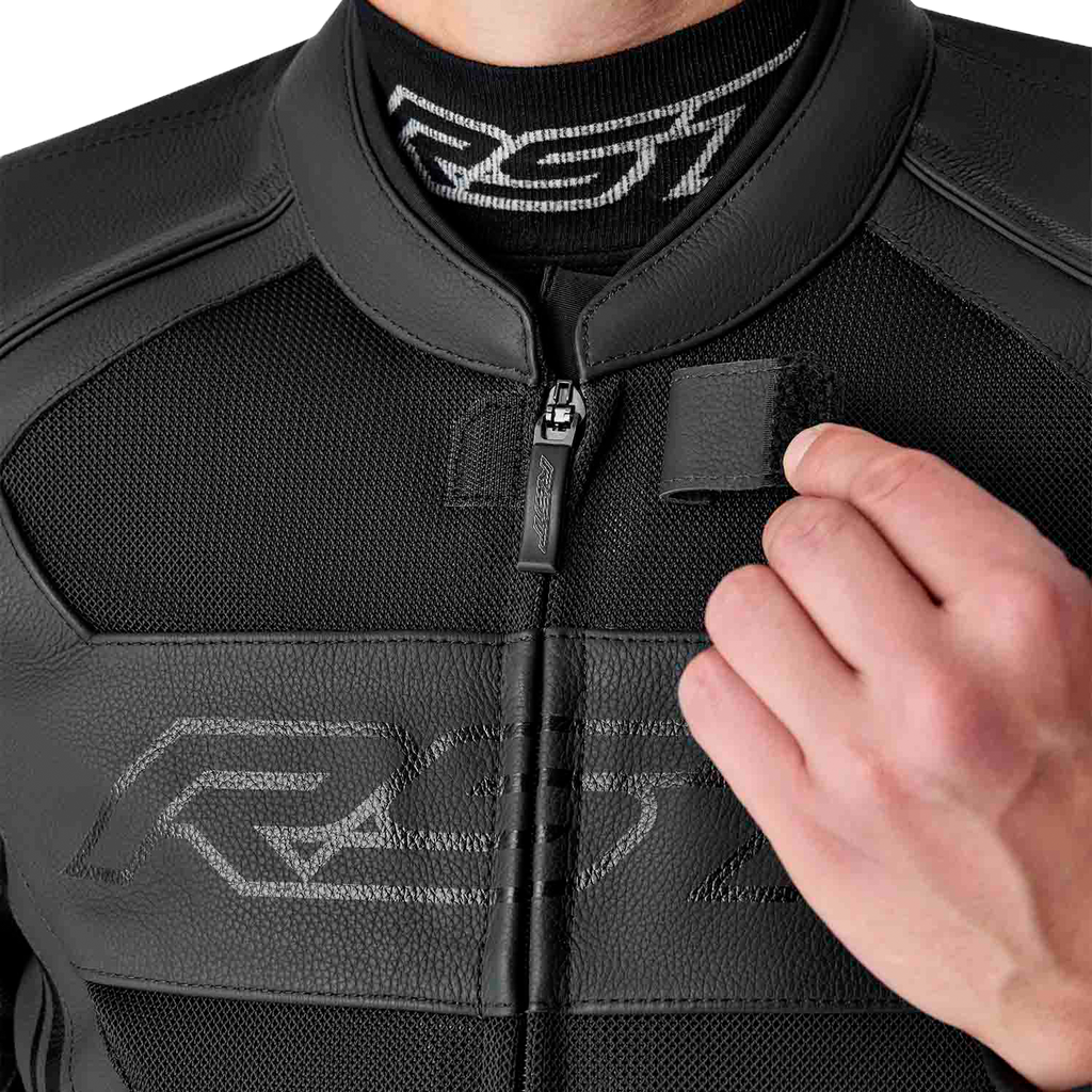 RST S-1 Mesh CE Men's Leather Jacket - Black - View 4
