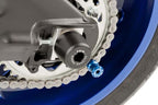 Puig 5922A Hi-Tech Swingarm Spools 6mm Blue 2-Pack