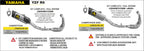 71241PTR Arrow Yzf R9 2025 Competition Evo Titanium Full system exhaust NO db killer 105db
