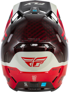 FLY Racing Formula S Carbon Byte Youth Helmet (2026) - Red Carbon / Red / Grey - View 8