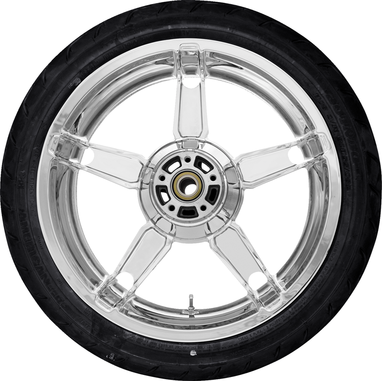 COASTAL MOTO Daytona Rear Wheel - Chrome (18") | Dunlop AE Tire (180/55B18) 0336-0037