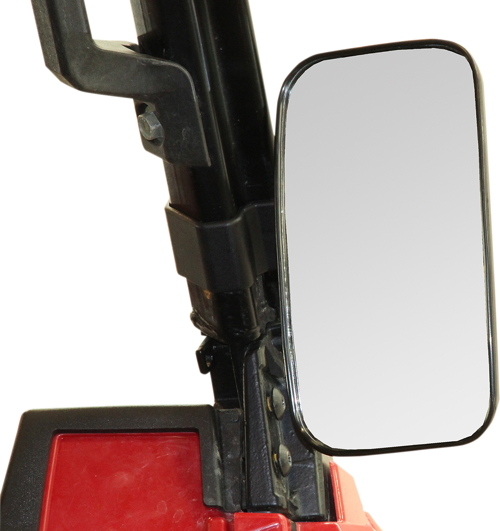 SEIZMIK Basic Side View Mirror - Mirror / Basic / Side View / Rectangle / Black / Polaris Pro Fit/Can Am Profiled ROPS 0640-1101