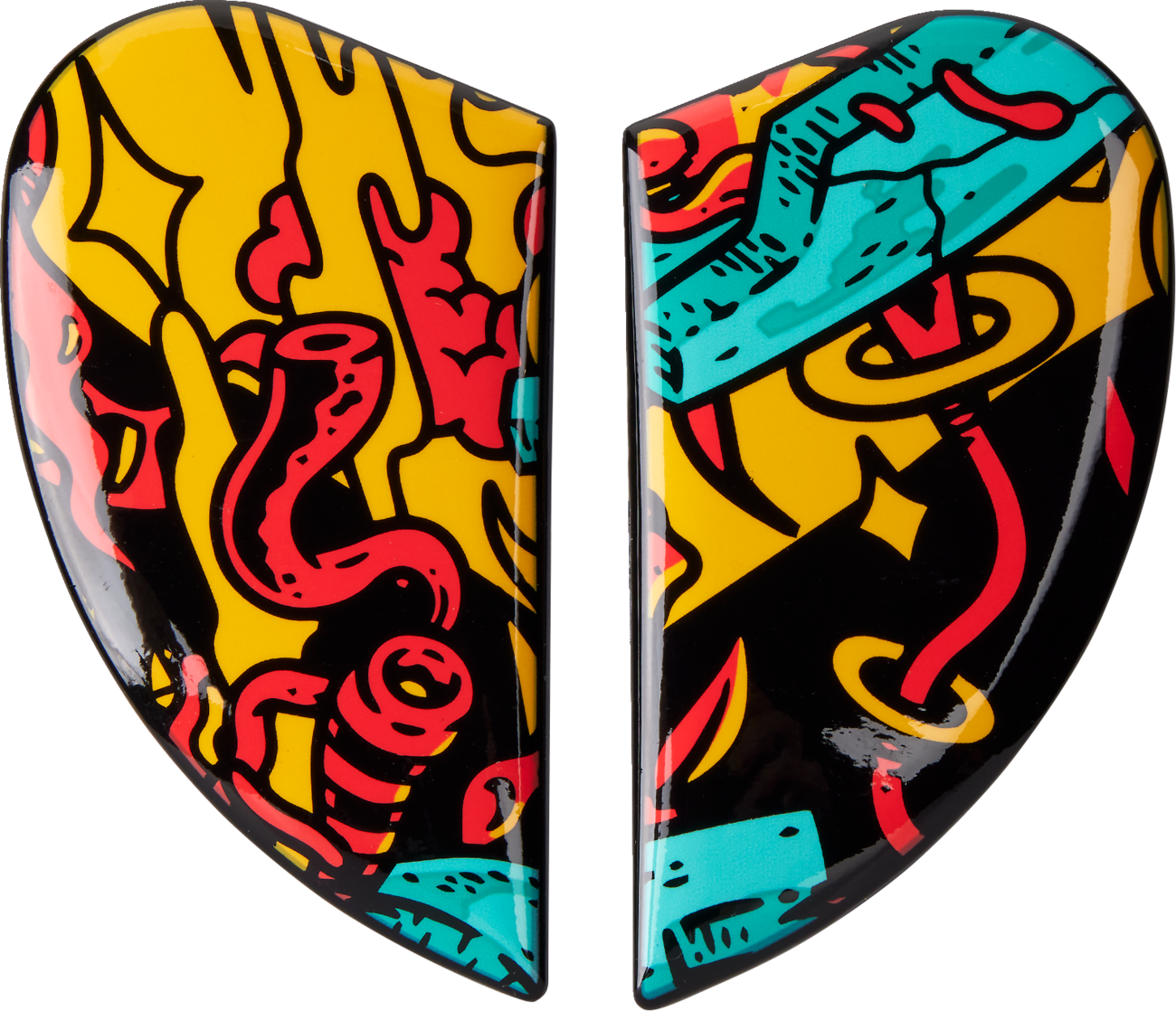 ICON Airform™ Helmet Side Plates — The Munchies - Airform™ Side Plates / Munchies / Blue 0133-1509