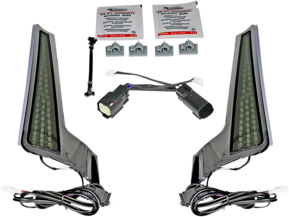 CUSTOM DYNAMICS Fascia LED Light Panels - Chrome/Smoke 2040-2517