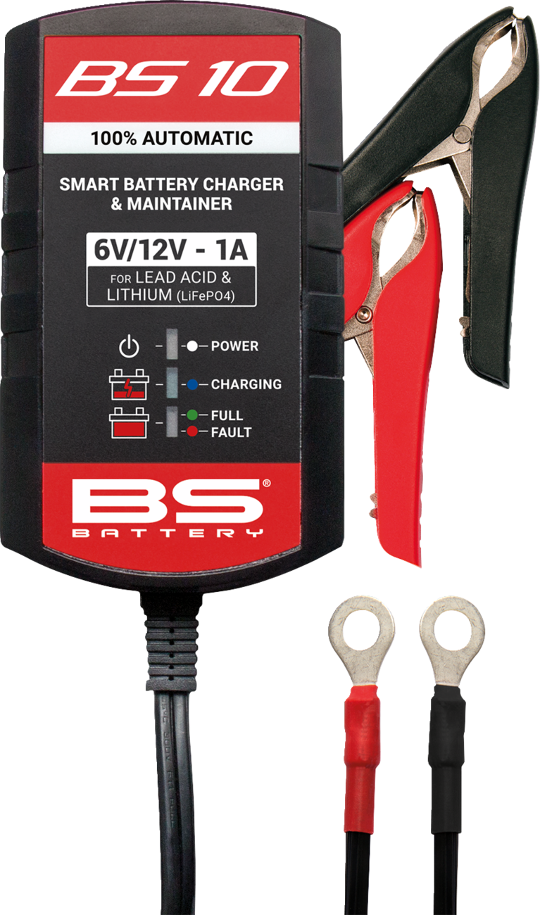 BS BATTERY BS10 Smart Battery Charger & Maintainer