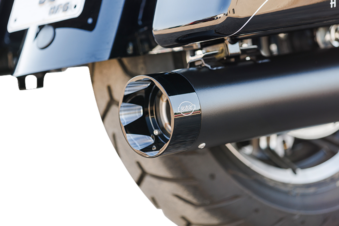 2-into-1 Sidewinder Exhaust System - 50-State - Black - M8 Touring