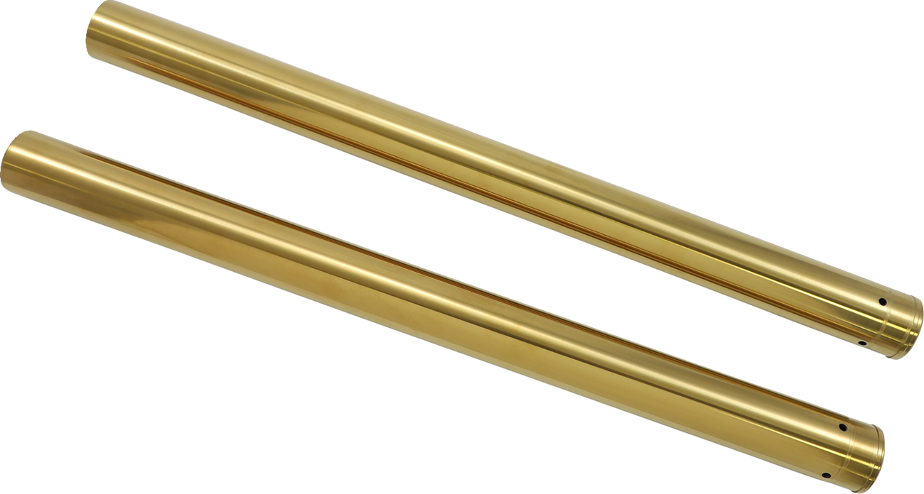 CUSTOM CYCLE ENGINEERING Fork Tubes - Gold / 49 mm / 25.50" / Gold 0404-0338