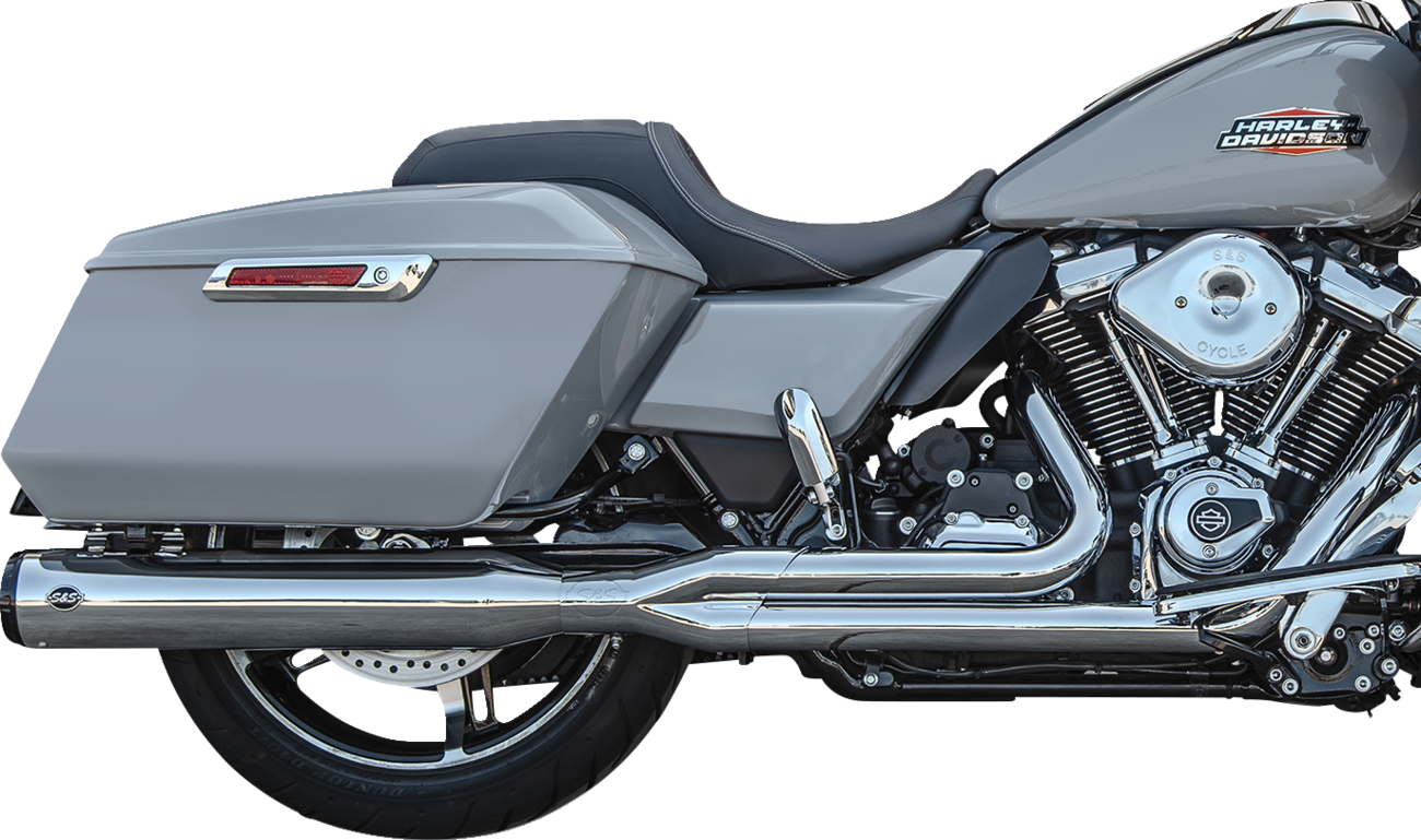 2-into-1 GNX Exhaust System - Race Only - Chrome - Touring