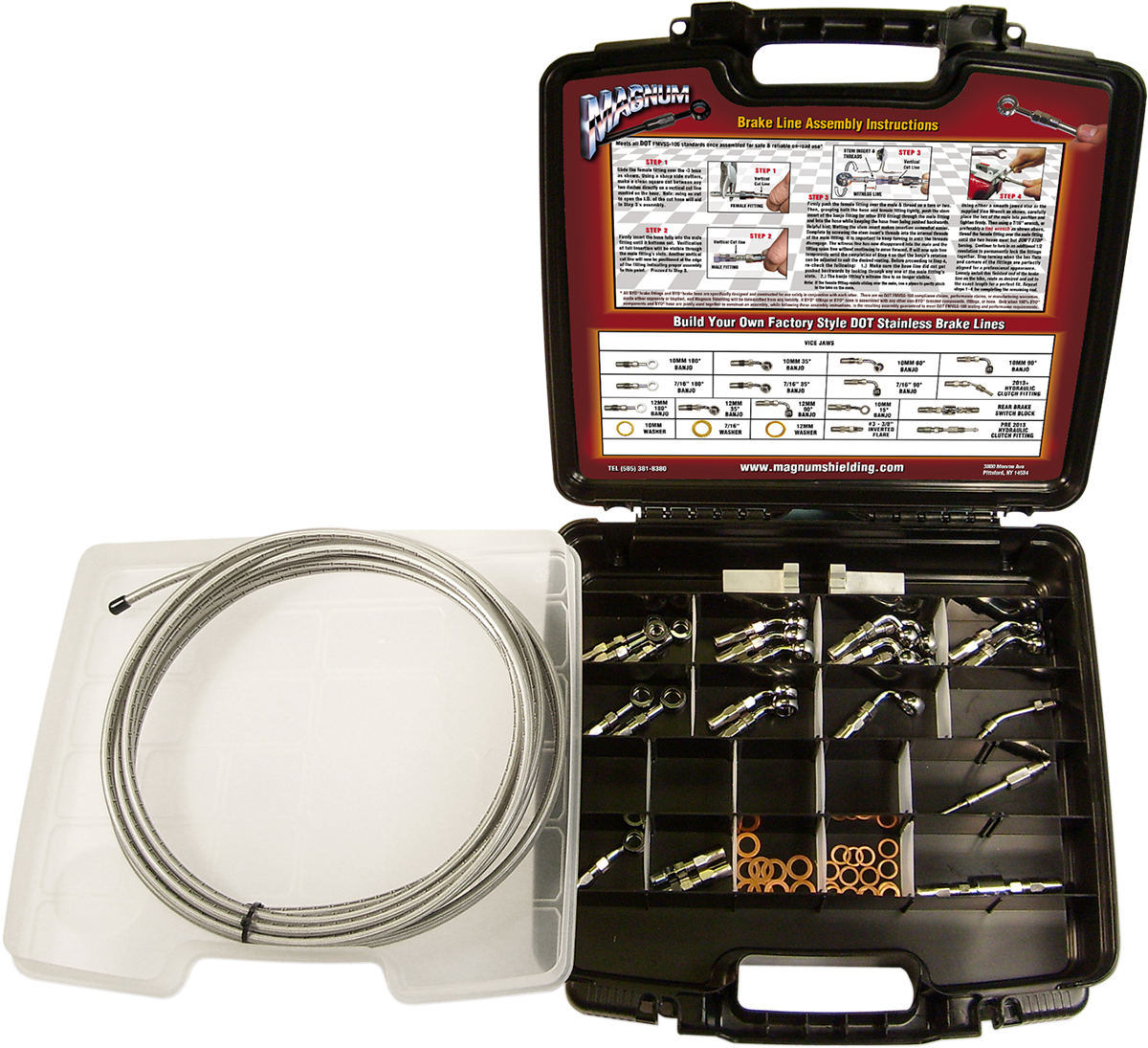 MAGNUM SHIELDING BYO® Build-Your-Own Brake Line Deluxe Kit