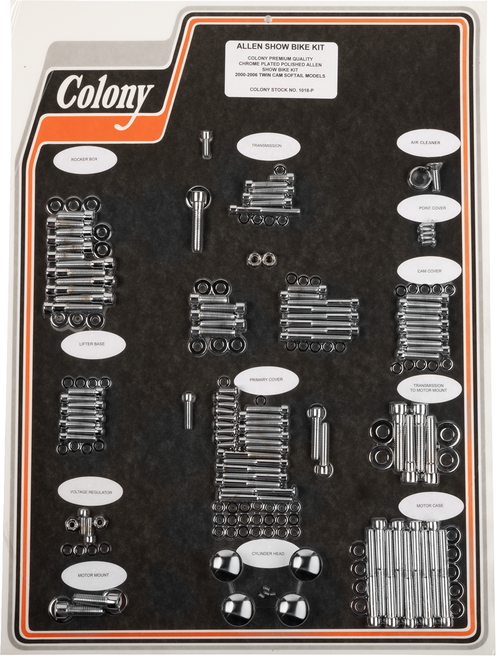 COLONY Bolt Kit - Complete/Motor / Socket-Head / '00-'06 Softail DS189743