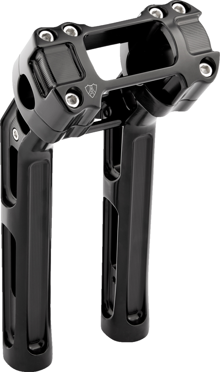 ARLEN NESS Method Kickback Handlebar Riser - Softail Gauge Cut-Out / 10" / Black 0603-1144
