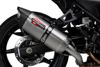 Yoshimura SV650 17-26/SV650X 19-26 AT2 Stainless Slip-On Exhaust, w/ Stainless Muffler