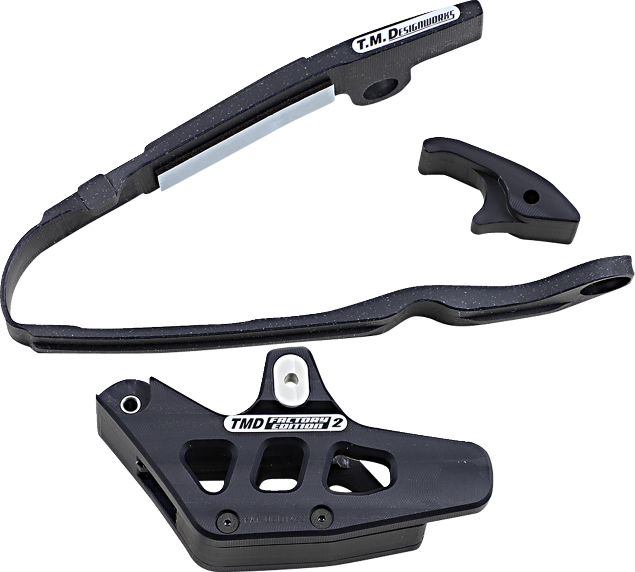 T.M. DESIGNWORKS Chain Guide and Slider Kit - Chain Guide/Slider / Red / Honda 1231-1548