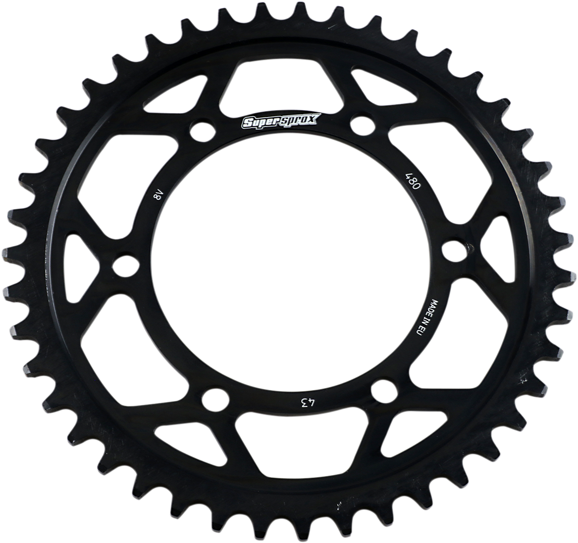 SUPERSPROX Edge Rear Sprocket - Black / 43 Tooth 1210-2389