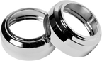 PERFORMANCE MACHINE (PM) Fork Dust Caps - 49 mm / Black Anodized 0406-0111