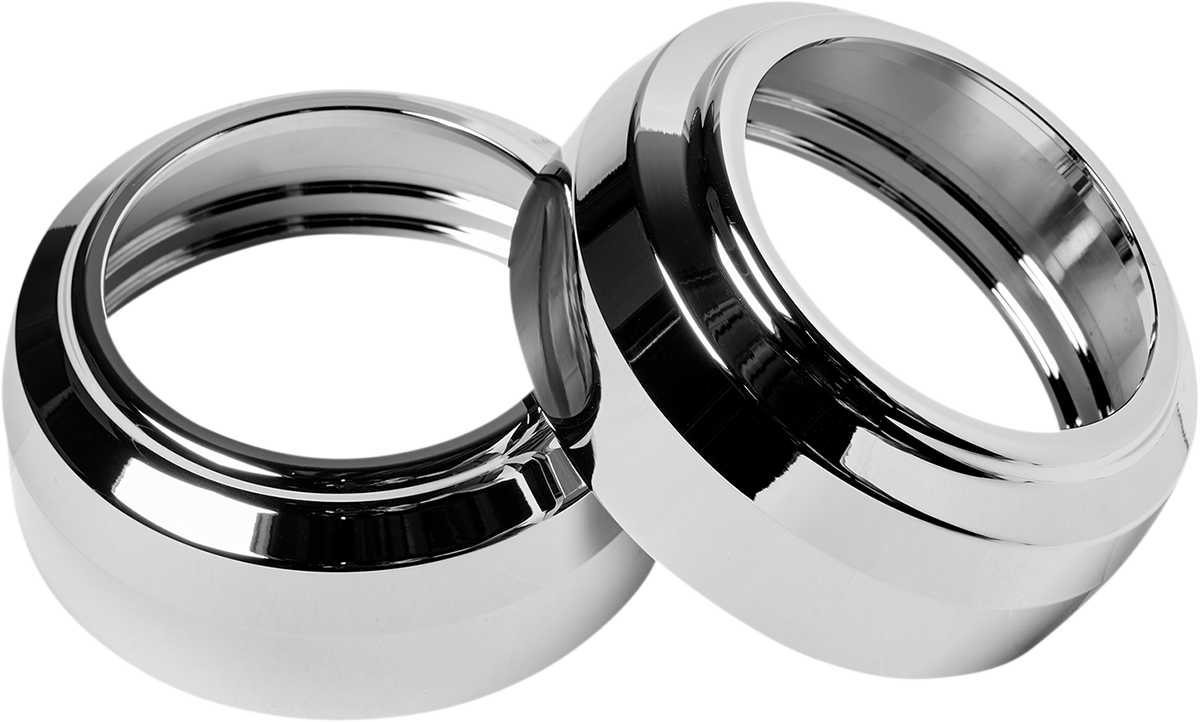 PERFORMANCE MACHINE (PM) Fork Dust Caps - 49 mm / Black Anodized 0406-0111