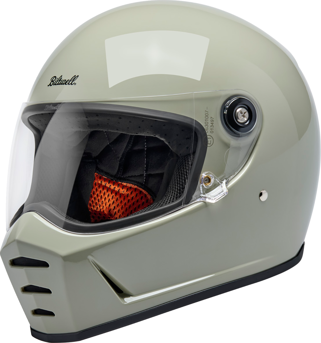 BILTWELL Lane Splitter Helmet - Gloss Chalk / Medium 0101-20384