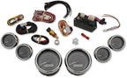 DAKOTA DIGITAL MVX-8K Series Analog/Digital Gauge Kit — 8600KGC Model - MVX-8K Series Analog 6-Gauge Kit / Chrome Bezel / Black Face with Gray Background 2212-0566