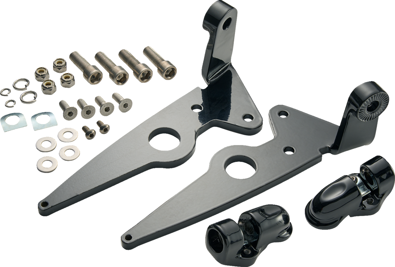 CIRO Highway Peg Mounts - Driver / Black / Indian 1624-0400