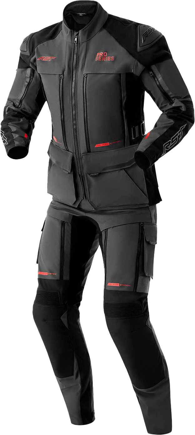 RST Pro Series Adventure-X CE Men's Textile Pants - Grey / Black - View 6
