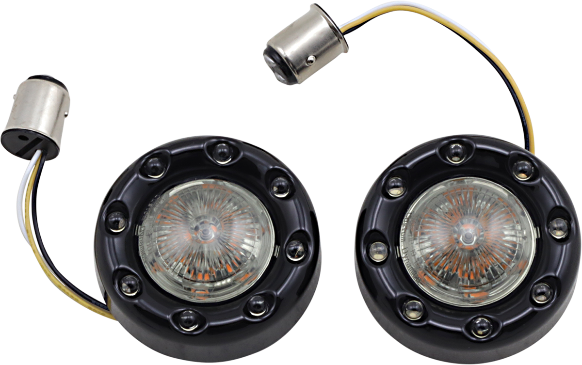 CUSTOM DYNAMICS Bullet Turn Signal 1157 - Black / Smoke Lens 2020-1873