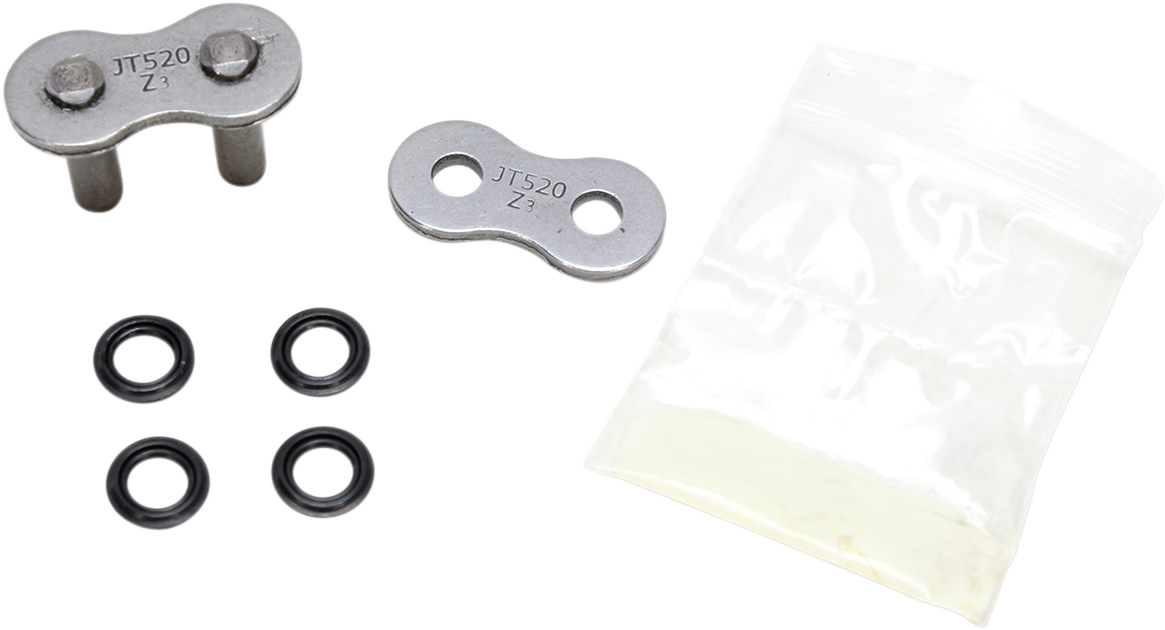 JT CHAINS 520 Z3 Replacement Master Link - 520 Z3 / Replacement Master Link / Rivet 1225-0456