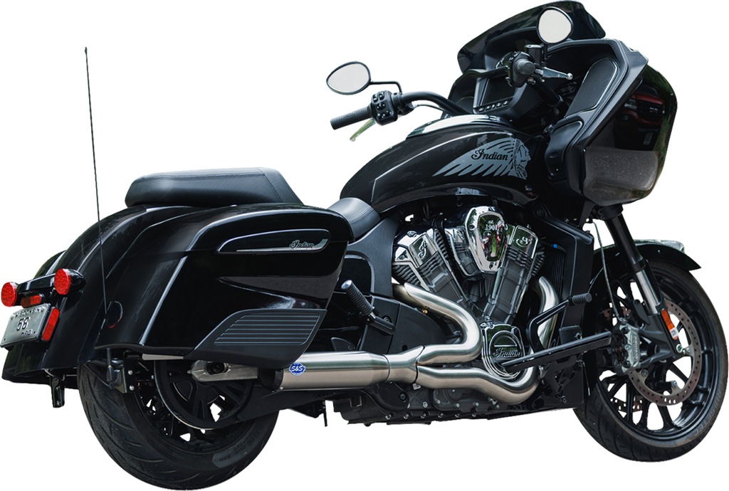 2-into-1 Qualifier Exhaust System - Race Only - Brushed - Stainless Steel