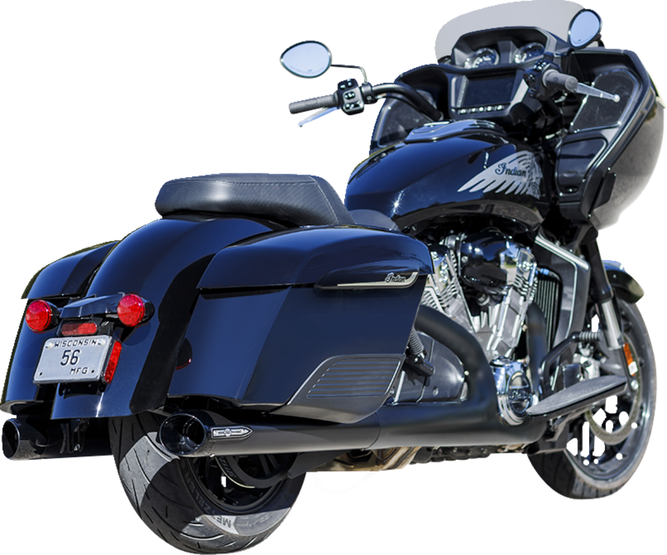 4" Broadhead Slip-On Mufflers - Slash Cut - Black