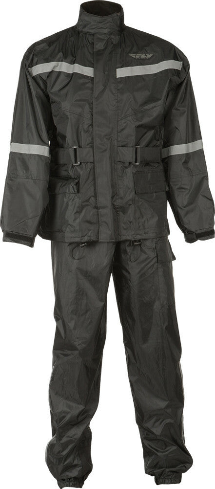 FLY Racing 2-Piece Rain Suit - Black - View 3