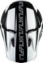 FLY Racing Kinetic Crest Helmet (2026) - Black / White / Grey - View 9