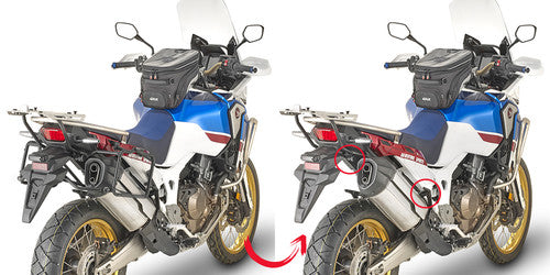 GIVI PLR1161 Specific Rapid Release Side Case Hardware for Honda CRF1000L Africa Twin and Honda CRF1000L Africa Twin Adv Sports