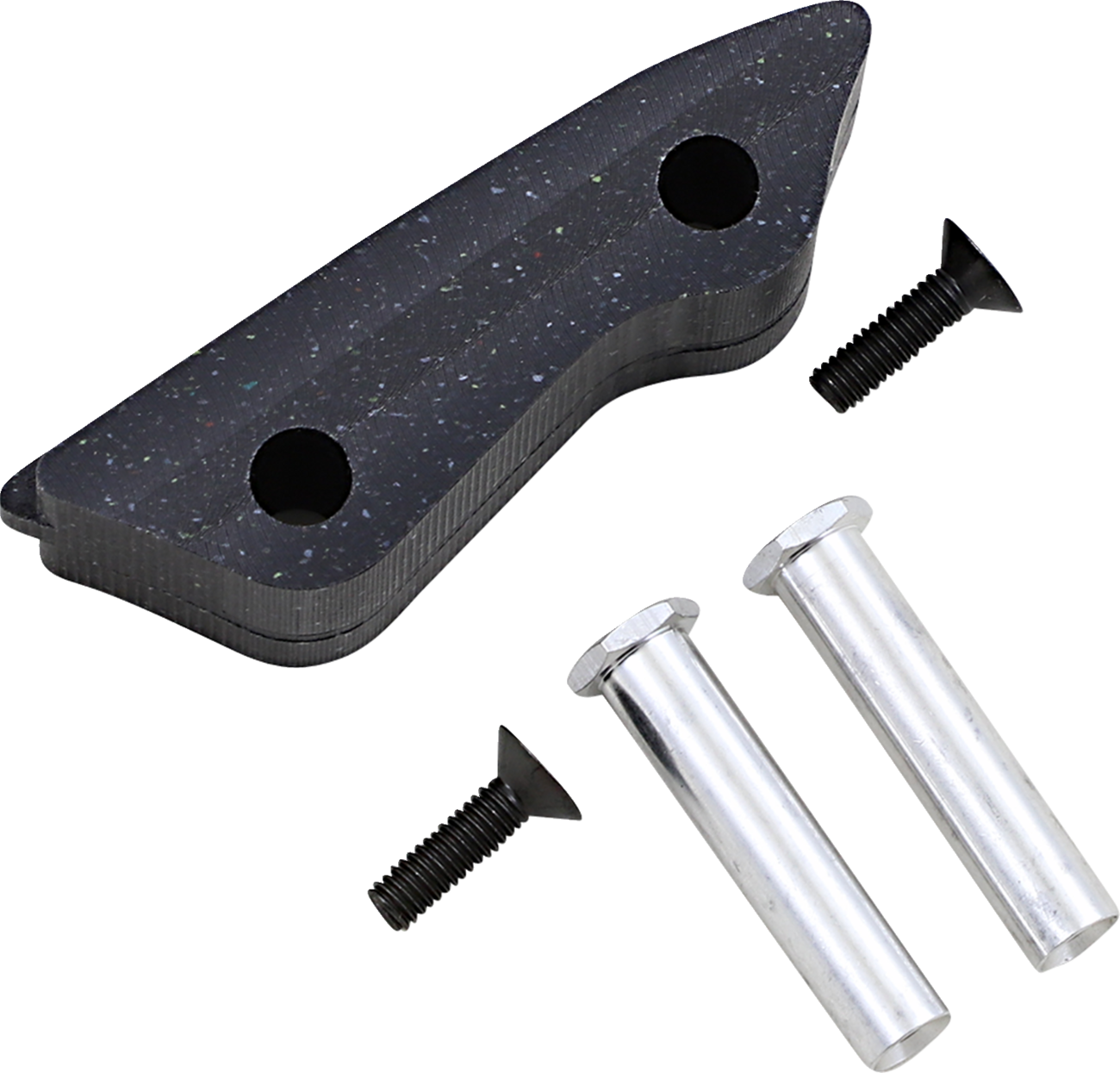 T.M. DESIGNWORKS Rear Chain Guide Replacement Wear Block - Wear Block & Hardware / Factory Edition # 2 / Honda/Kawasaki/Suzuki/Yamaha 1231-1229