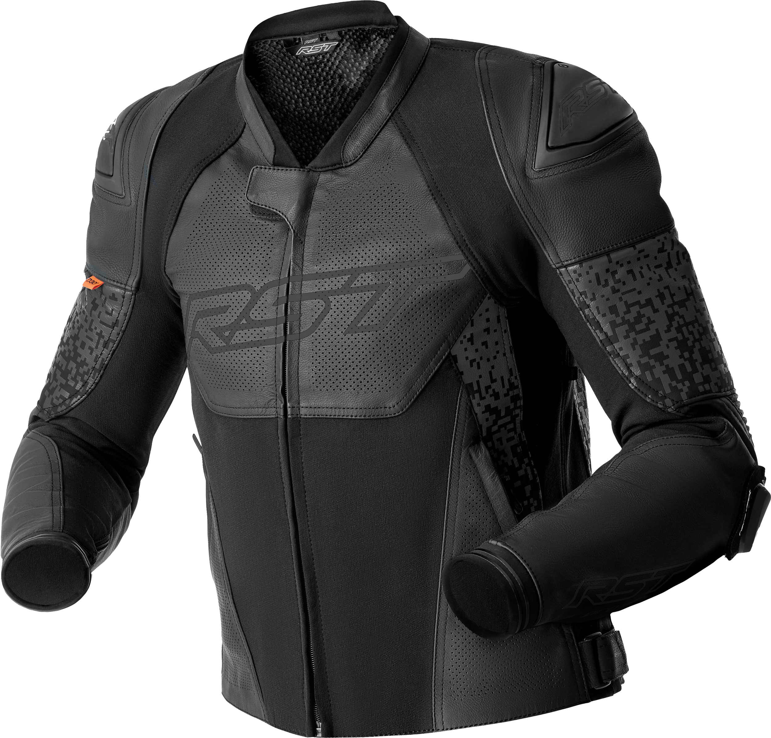 RST Pro Series Supersport-K CE Men's Leather Jacket - Black - View 1