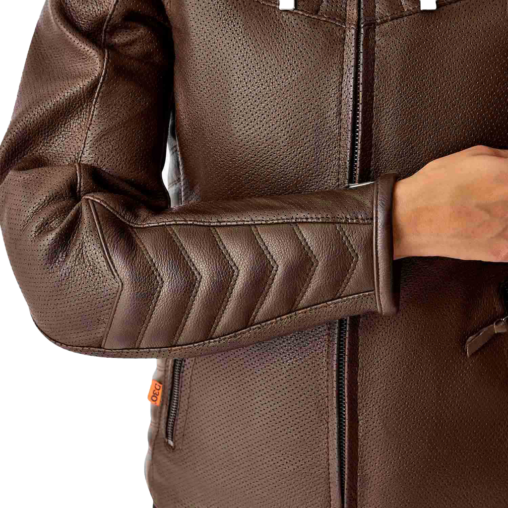 RST Roadster Air CE Women's Leather Jacket - Brown - View 13