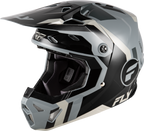 FLY Racing Formula CP Seal Helmet (2026) - Black / Grey / Light Grey - View 1