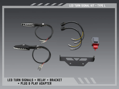 Yoshimura Type L Standard LED Signal Kit For V2 Fender Eliminators