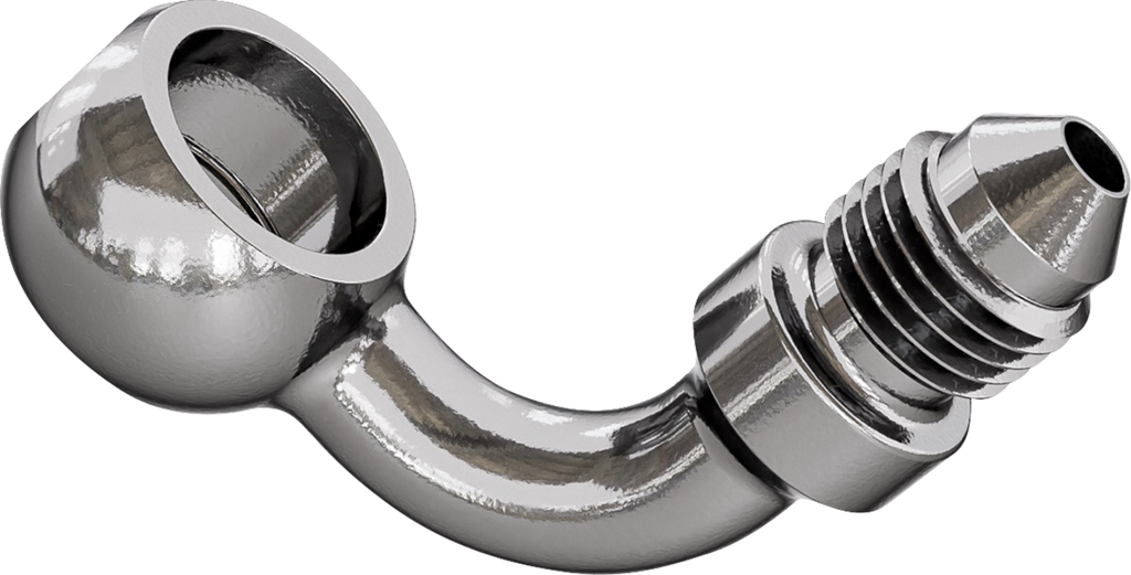 GOODRIDGE Banjo Adapter - Brake Line Tee Fitting / Front / FLH/FLT '14-'23 Non-ABS Models 1742-0748