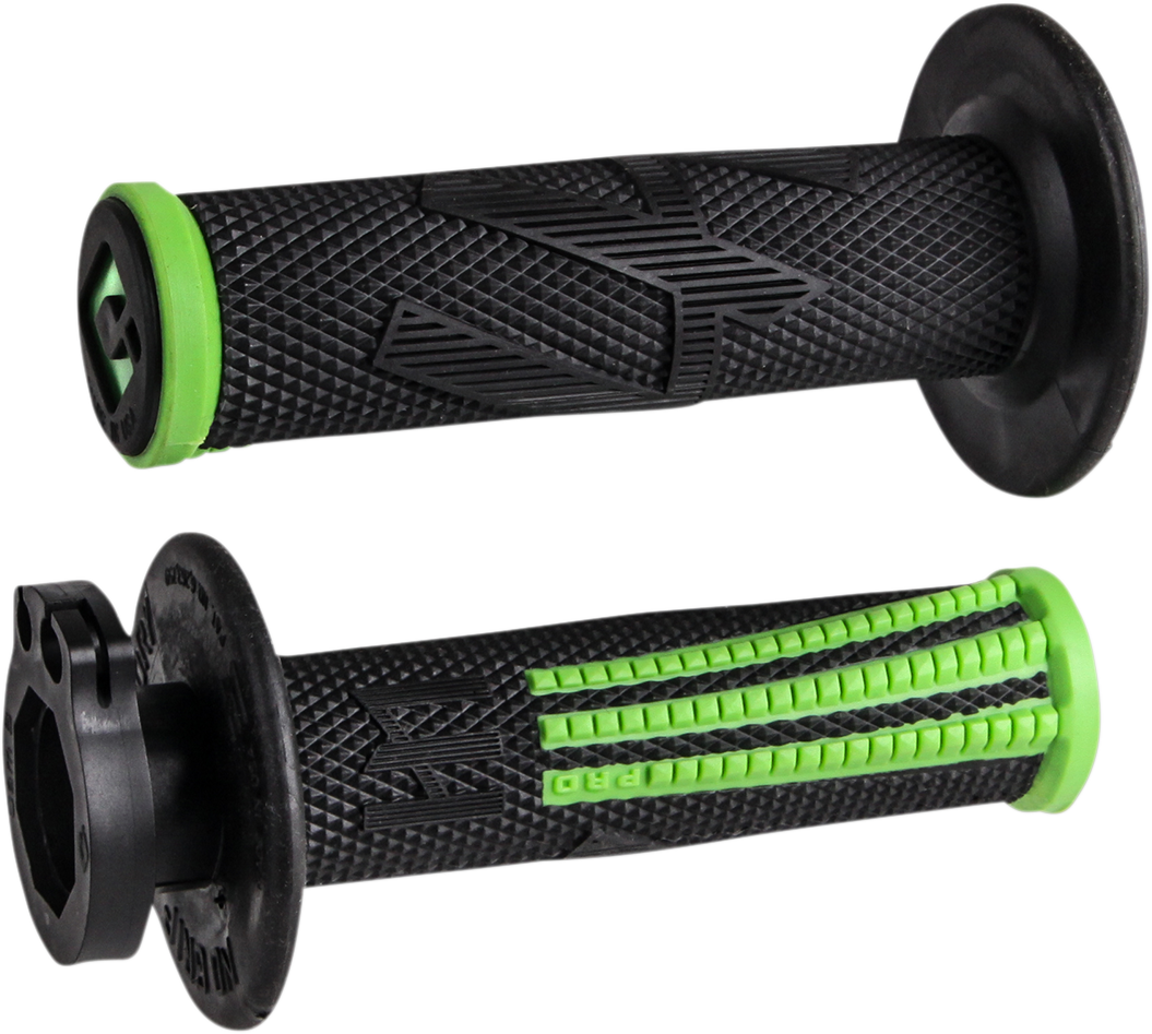 ODI Emig Pro V2 Lock-On Grips - Green/Black H36EPBN