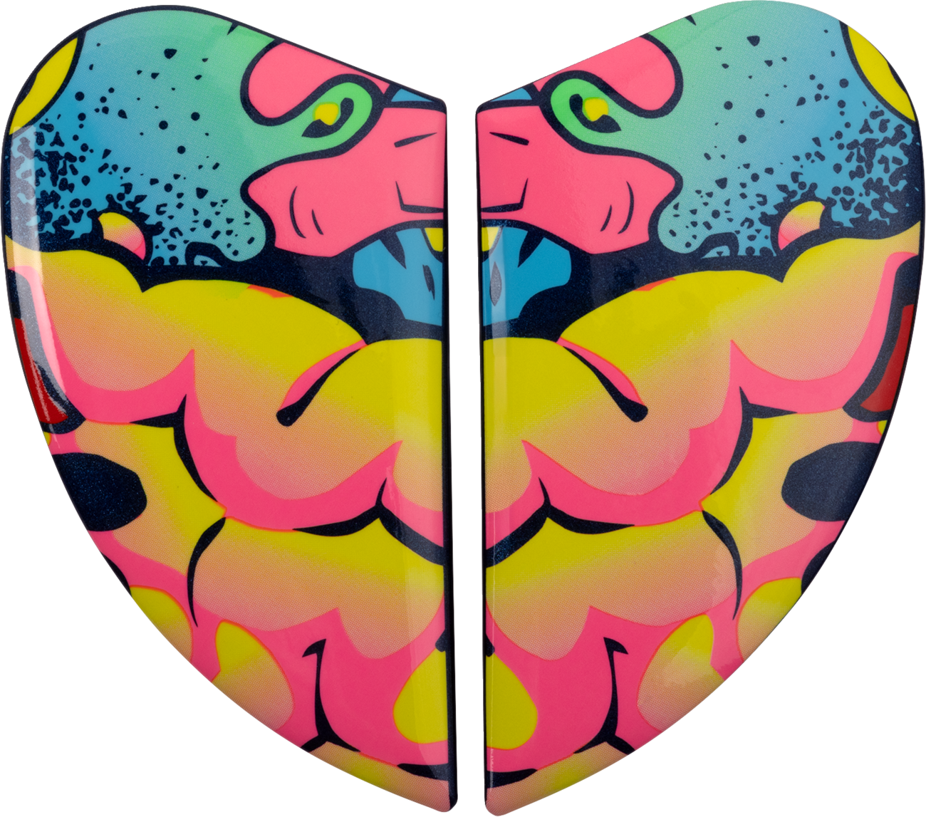 ICON Airform™ Helmet Side Plates — Scatterbrain - Airform™ Side Plates / Scatterbrain / Purple 0133-1683