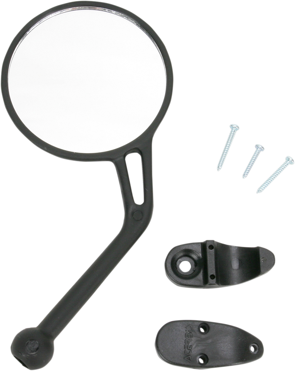 ACERBIS Mirror - Rear View / Round / Black / Left / Each 16-0541-05
